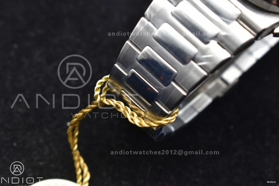 Nautilus PPF Mod Stk A7750 Date Wht SS Chrono SS 5980 0316